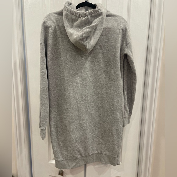 Sweatshirt Dress Long Sleeve Dress for Women Light Gray size S - Picture 3 of 5